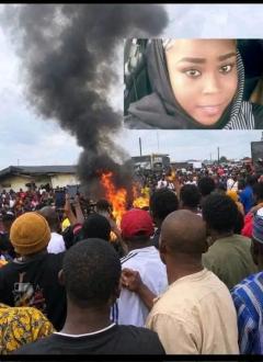 Nigeria : Une jeune femme de l'Etat du Nigeria brûlée par les musulmans 